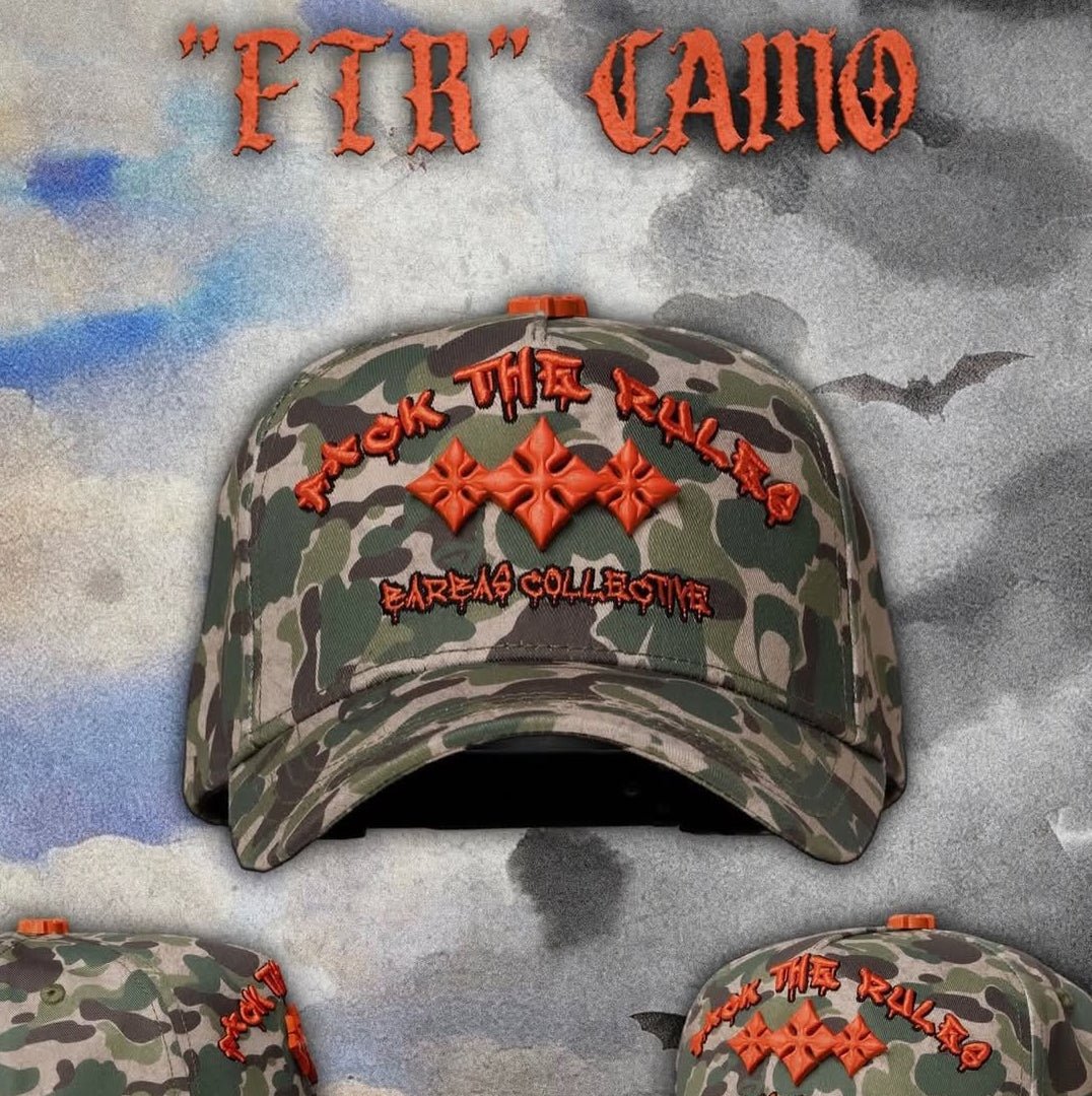 Gorra Barbas GOOD & EVIL “FTR Camo” PREVENTA - Drop - Shop Colombia