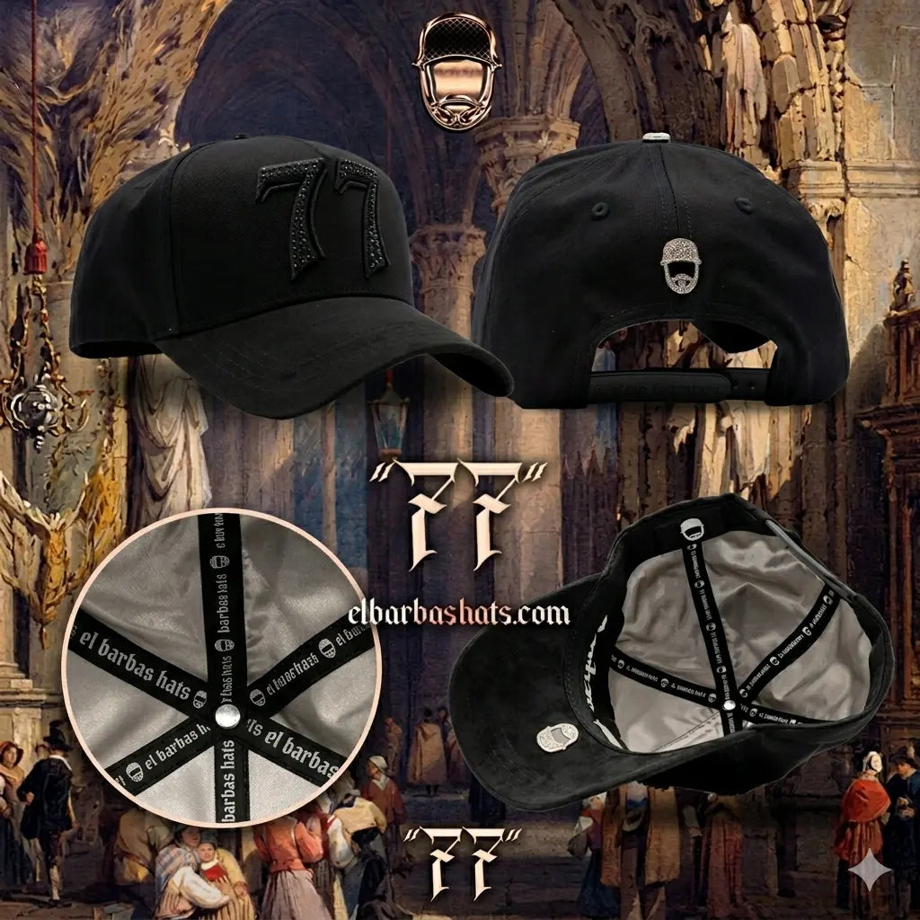 Gorra Barbas Hats 77 Total Black - Drop - Shop Colombia