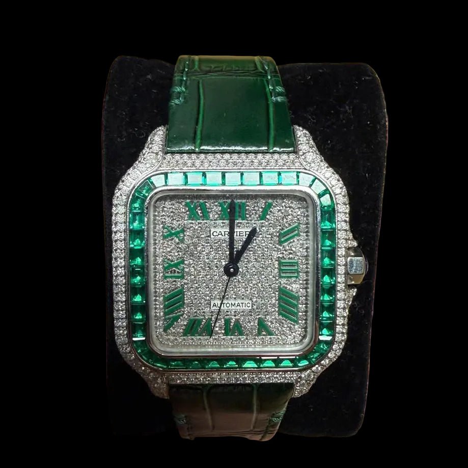 Reloj Cartier Santos Esmerald Bezel - Drop - Shop Colombia